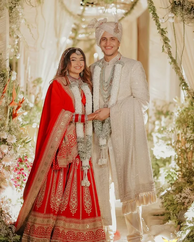 Triggered Insaan & Ruchika Rathore wedding look