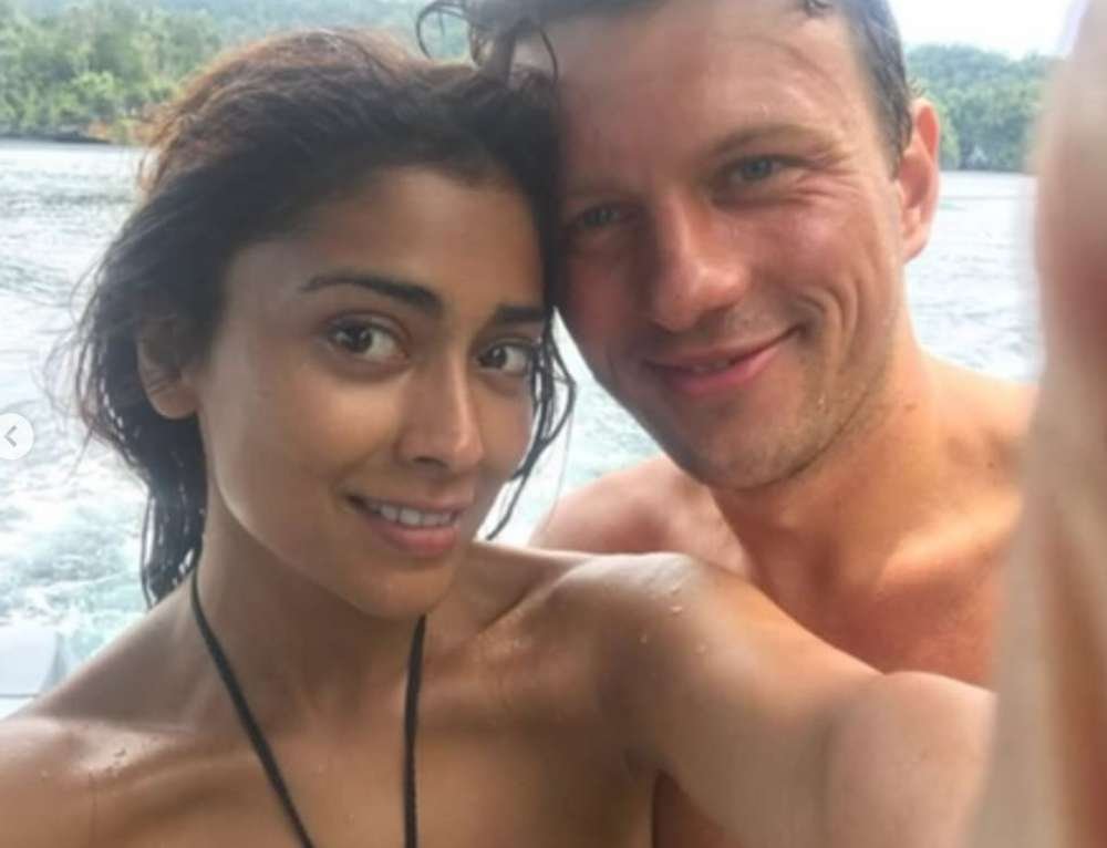 Shriya Sharan with her husband