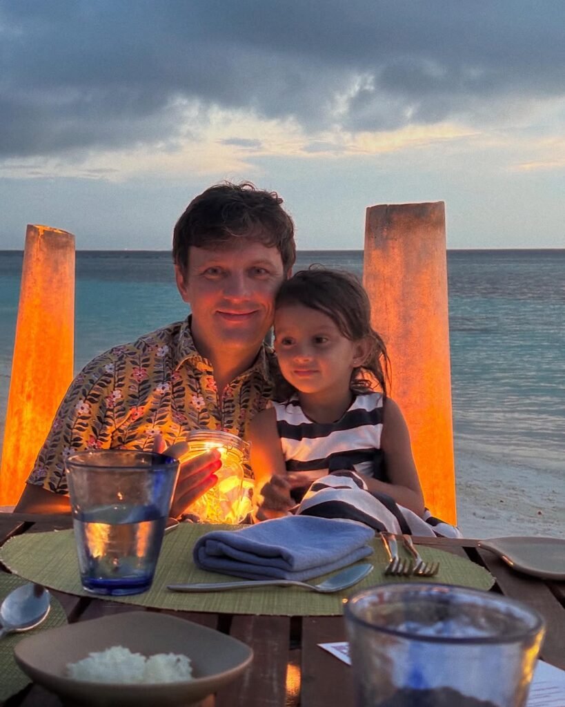 Andrei Koscheev with daughter